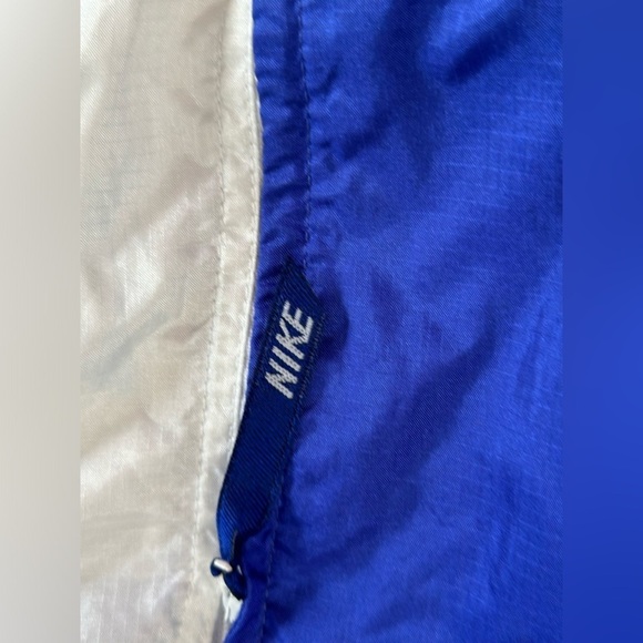 Vintage Nike Womens Windbreaker Zipper Front 80s‎ 90s Size Small Blue White - Picture 5 of 10
